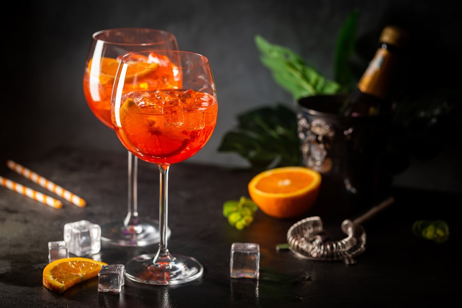 Aperol spritz cocktail